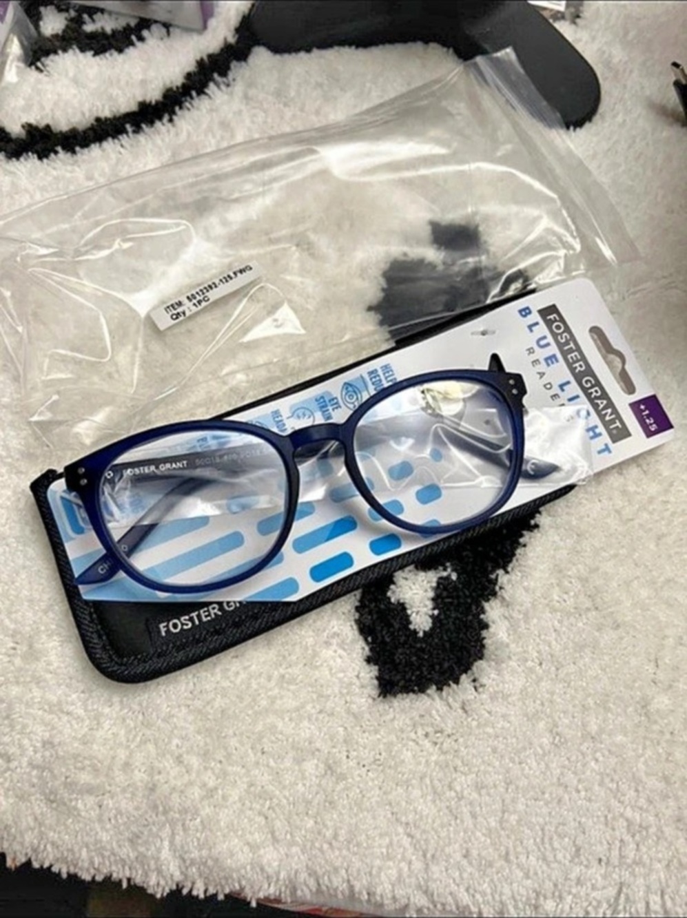 BLUE LIGHT Blocking Glasses in Blue & Black NWT